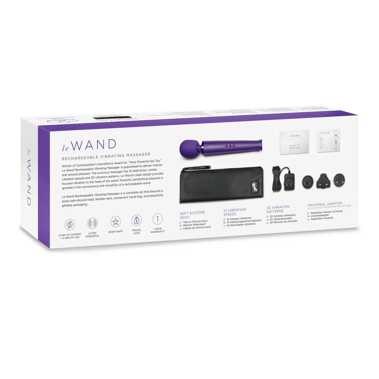 Le Wand Rechargeable Luxury Vibrating Personal Massager for Intense Sensual Pleasure