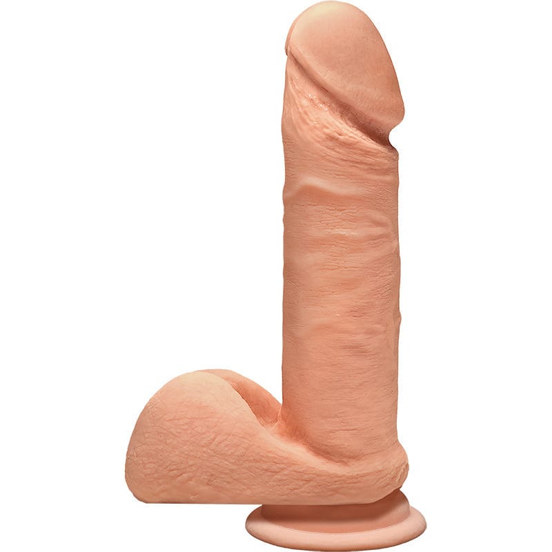 Doc Johnson UltraSkyn Lifelike 7 - Inch Penis - Shaped Pleasure Toy with Balls in Vanilla Flavor