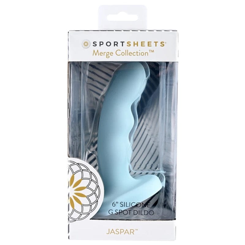 Blue 6-Inch Silicone Sportsheets Jasper Dildo for Versatile Pleasure