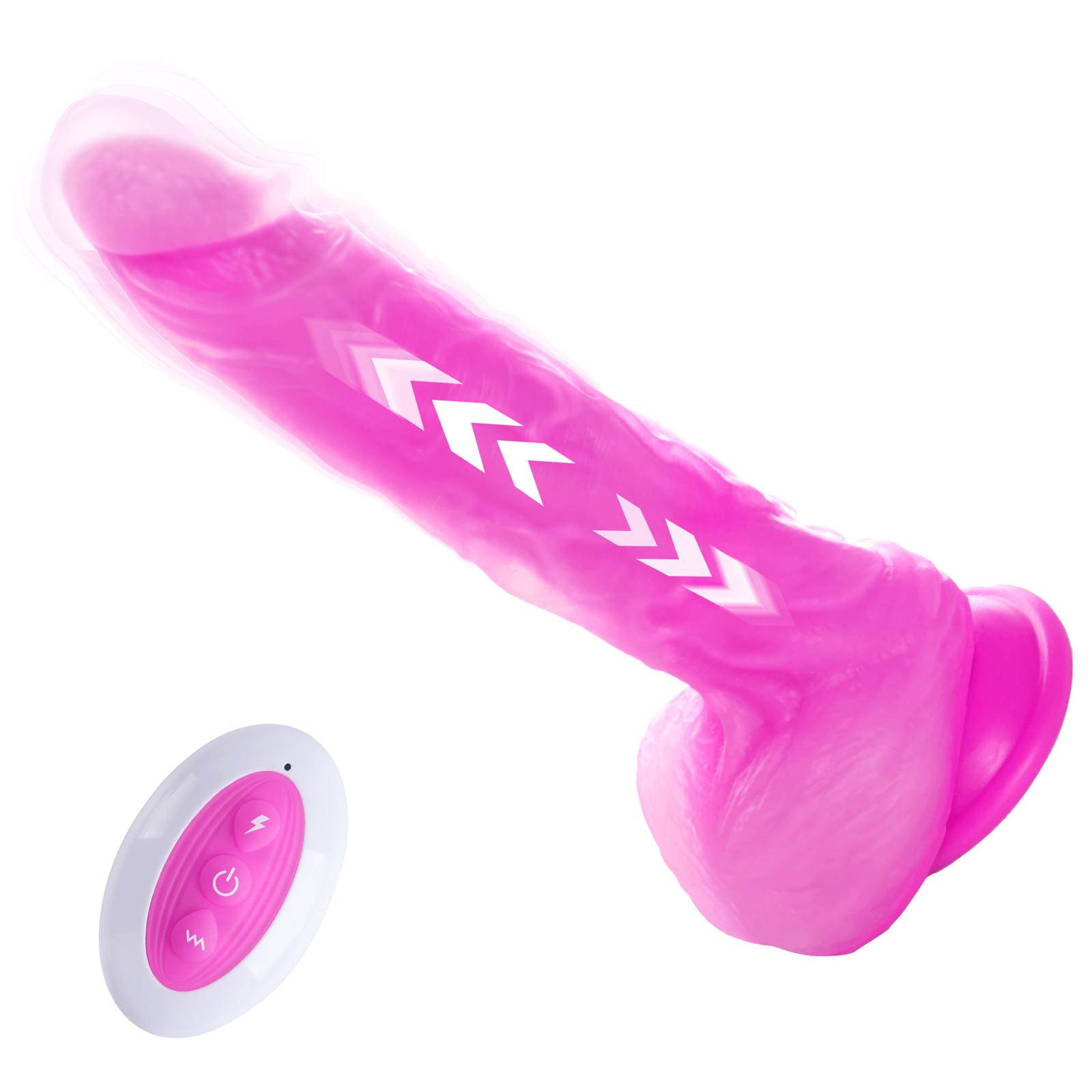 Tracy's Dog Jelivoy Transparent Jellyskin Thrusting Dildo with Dual Motors