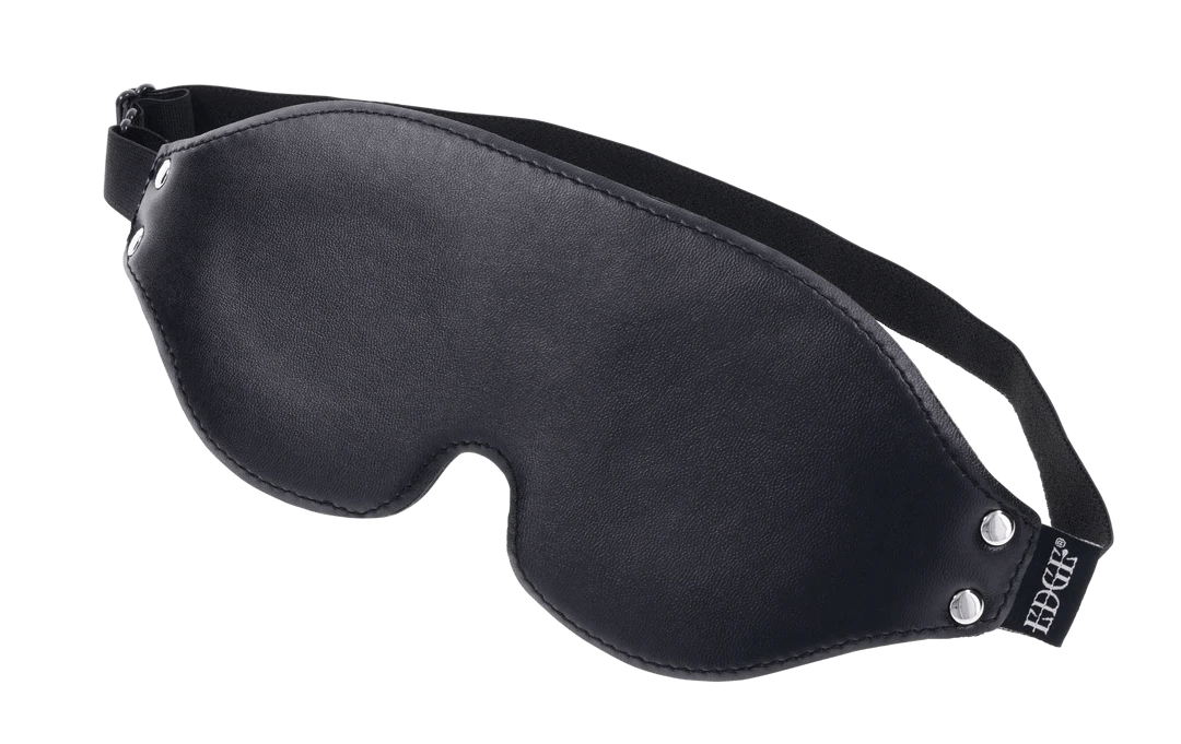 Sportsheets Edge Luxury Faux Leather Total Blackout Blindfold