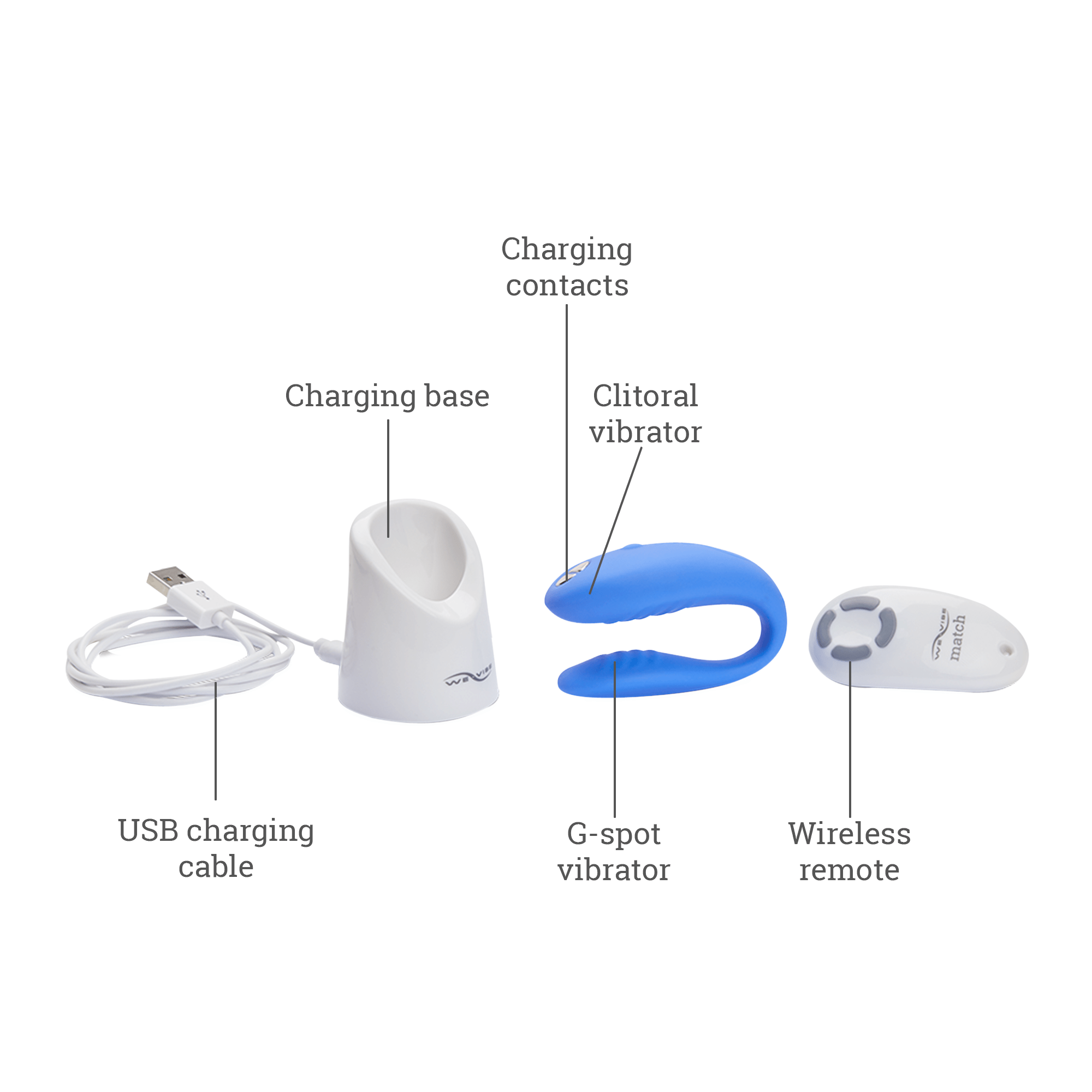 We-Vibe Match Dual Stimulation Couples Vibrator for Enhanced Intimacy