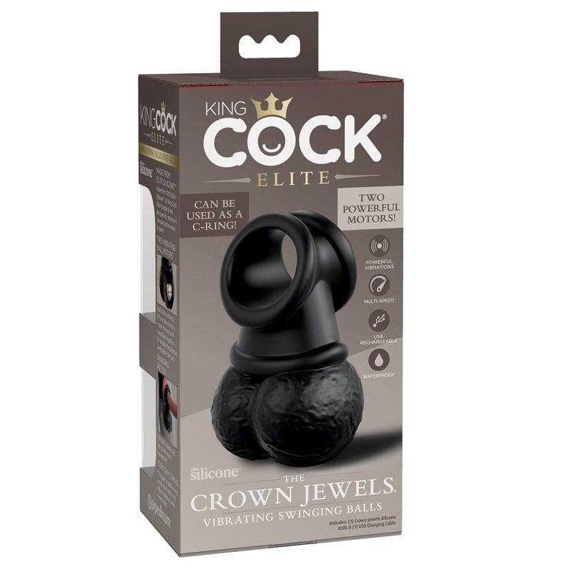 Pipedream Crown Jewels Dual-Density Vibrating Swinging Balls for Enhanced Pleasure