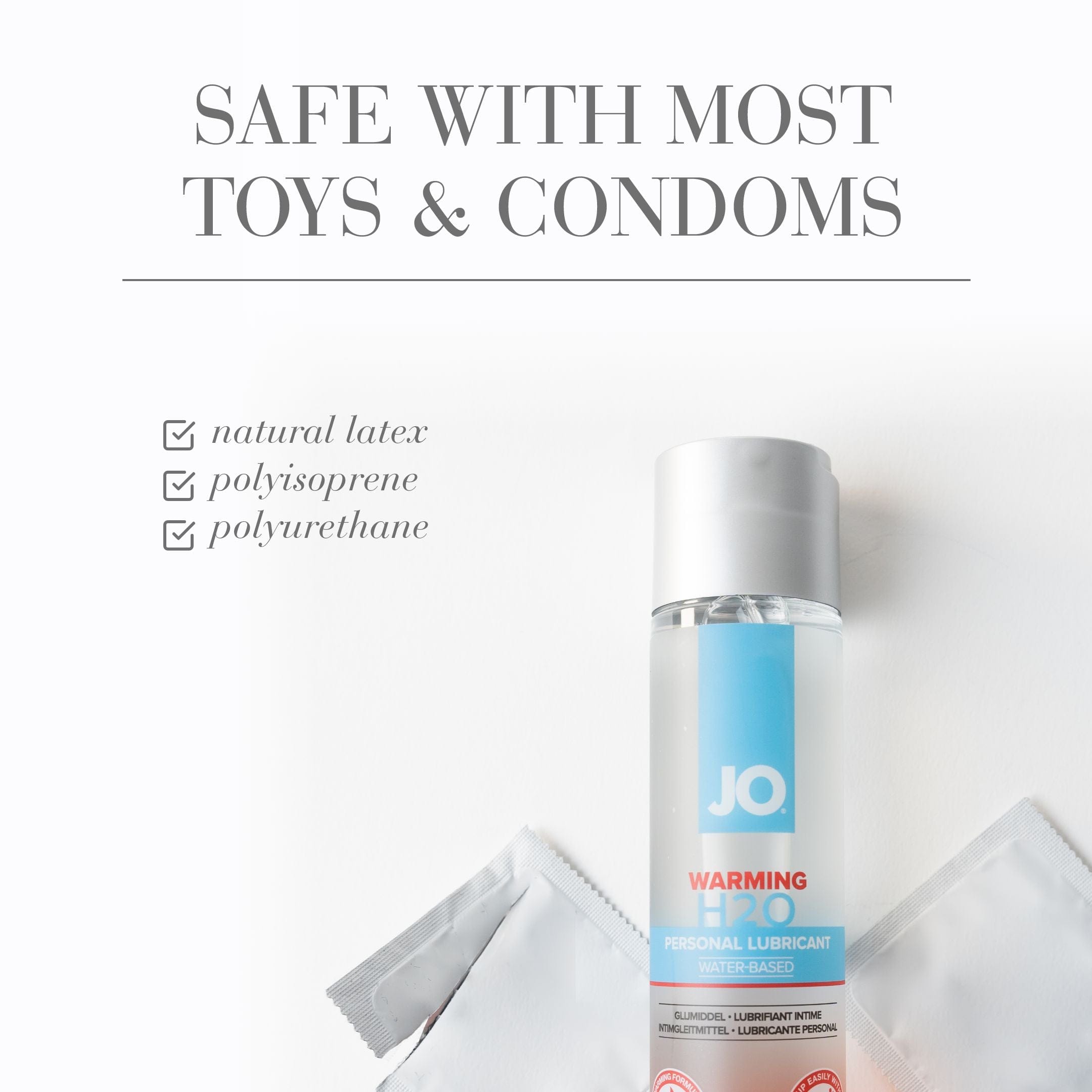 System JO H2O Warming Water-Based Personal Lubricant for Enhanced Intimate Pleasure