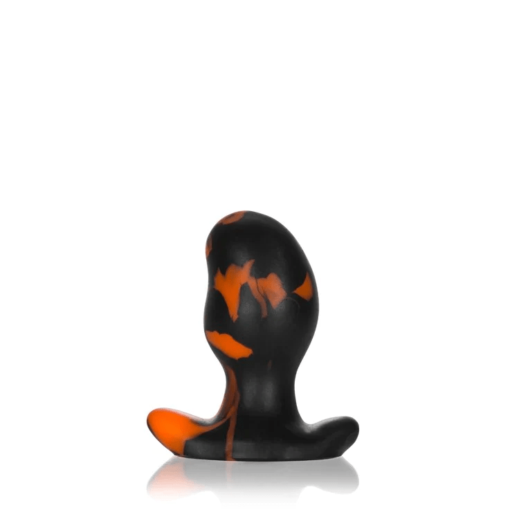 OxBalls Ergonomic Orange Swirl Premium Silicone Butt Plug for Ultimate Comfort and Unique Experience