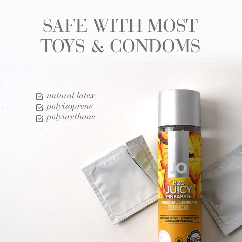 System JO H2O Water - Based Intimate Lubricant with a Delicious Juicy Pineapple Flavor
