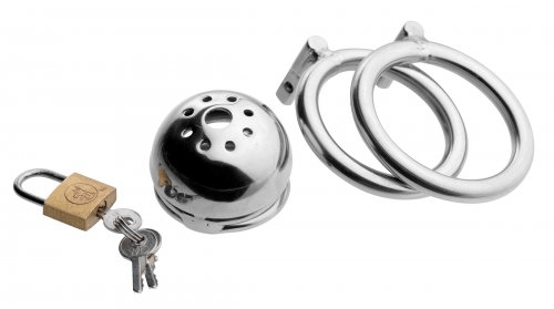 XR Brands High - Intensity Solitary Confinement Chastity Cage for Male Submissives