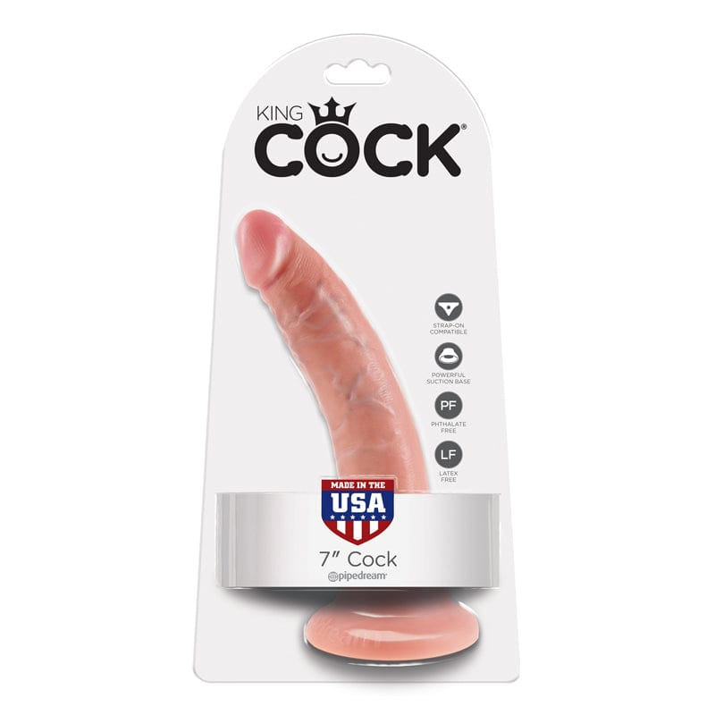 Pipedream Products King Size 7 - Inch Realistic Beige Cock - Adult Dildo