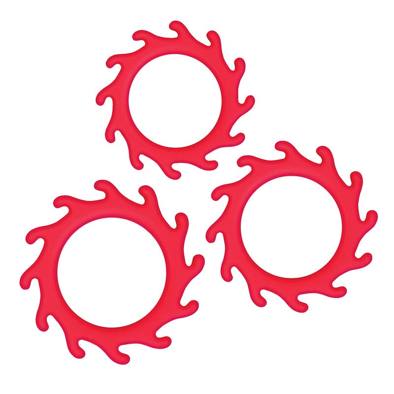 NS Novelties Renegade Gears Three - Piece Set of Super - Stretchy Silicone Cock Rings