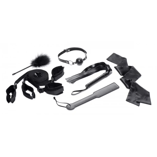 Premium 6-Piece BDSM Bed Restraint Bondage Kit for Intense Kinky Play