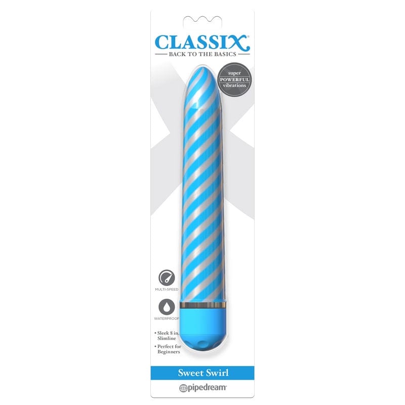 Pipedream Products Classix Sweet Swirl Adult Vibrator for Intense Pleasure