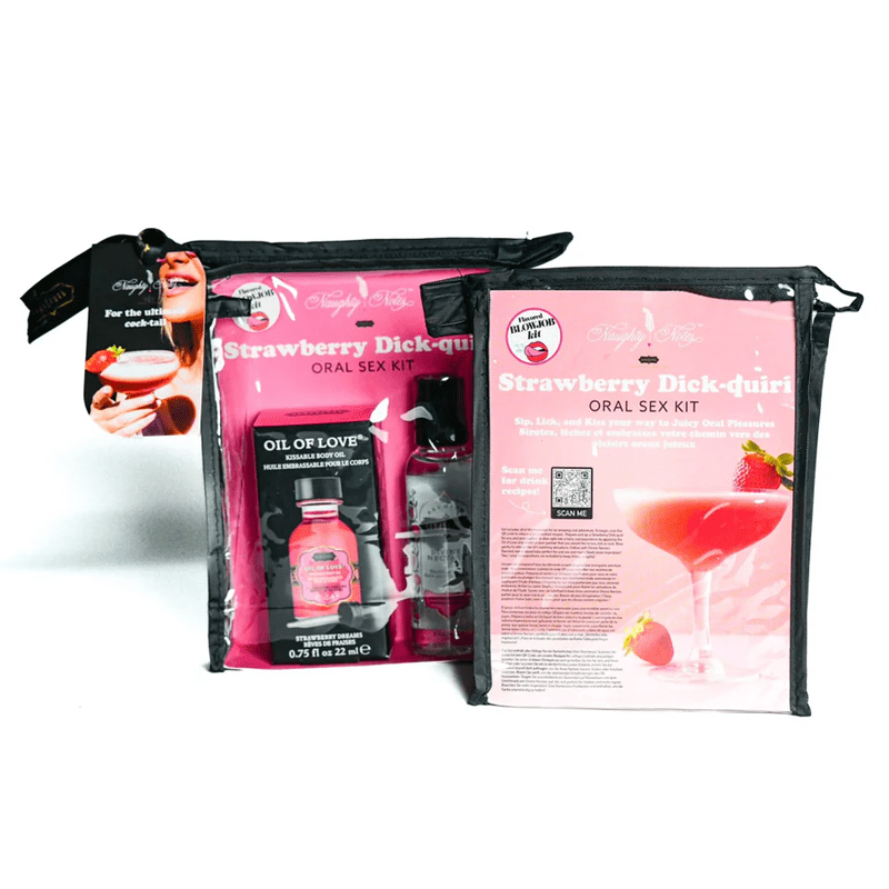 Kama Sutra Strawberry Dick - quiri Oral Pleasure Cocktail Kit for Enhanced Intimacy