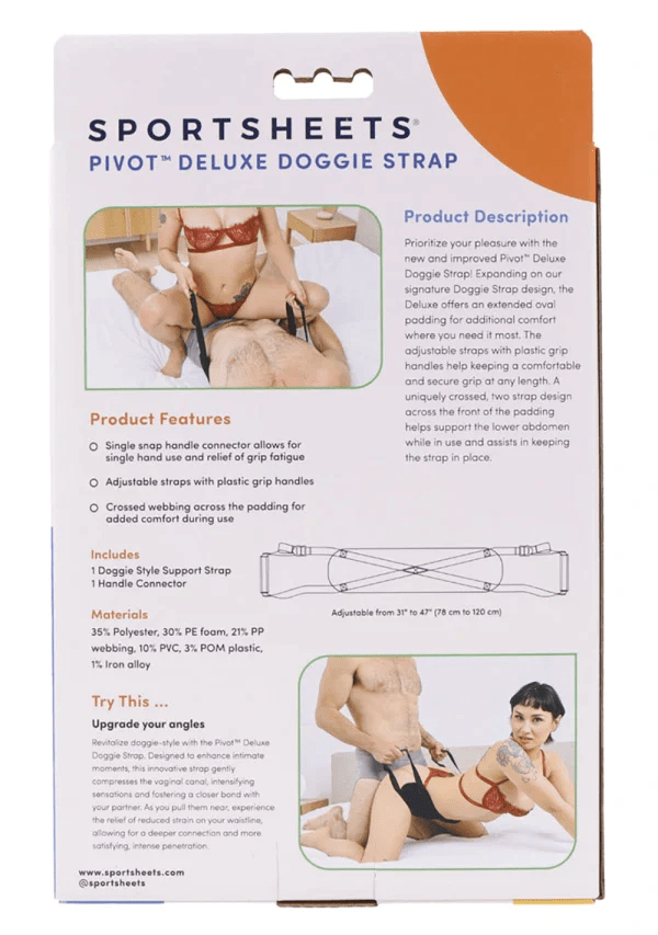 Sportsheets Deluxe Pivot Doggie-Style Strap for Enhanced Intimate Experiences