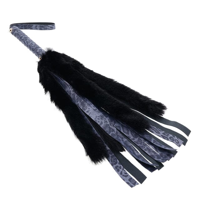 Sportsheets Sex & Mischief Cougar Luxurious Faux Fur and Leather Flogger for Sensual Play