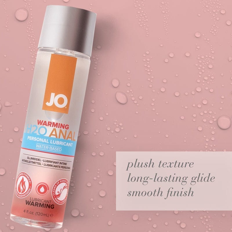 System JO H2O Water - Based Anal Warming Personal Lubricant for Intimate Play