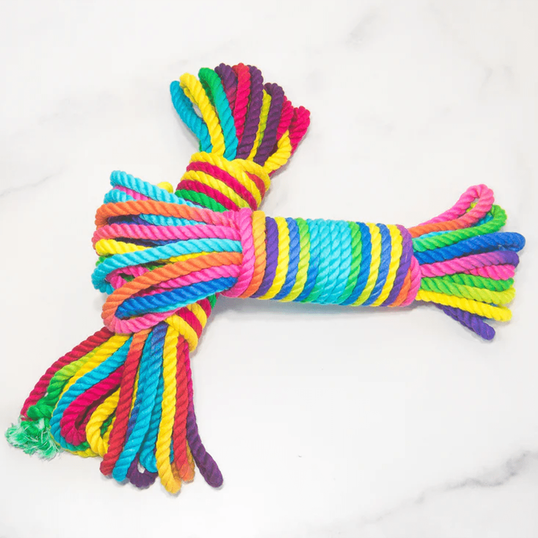 Colorful Emojibator Funfetti Rainbow-themed Bondage Rope for Safe and Thrilling BDSM Play