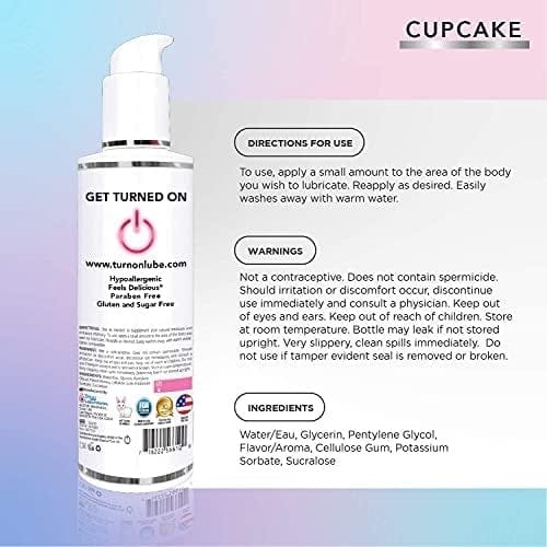 Delicious Turn-On Cupcake Flavored Personal Lubricant for Sensual Experiences
