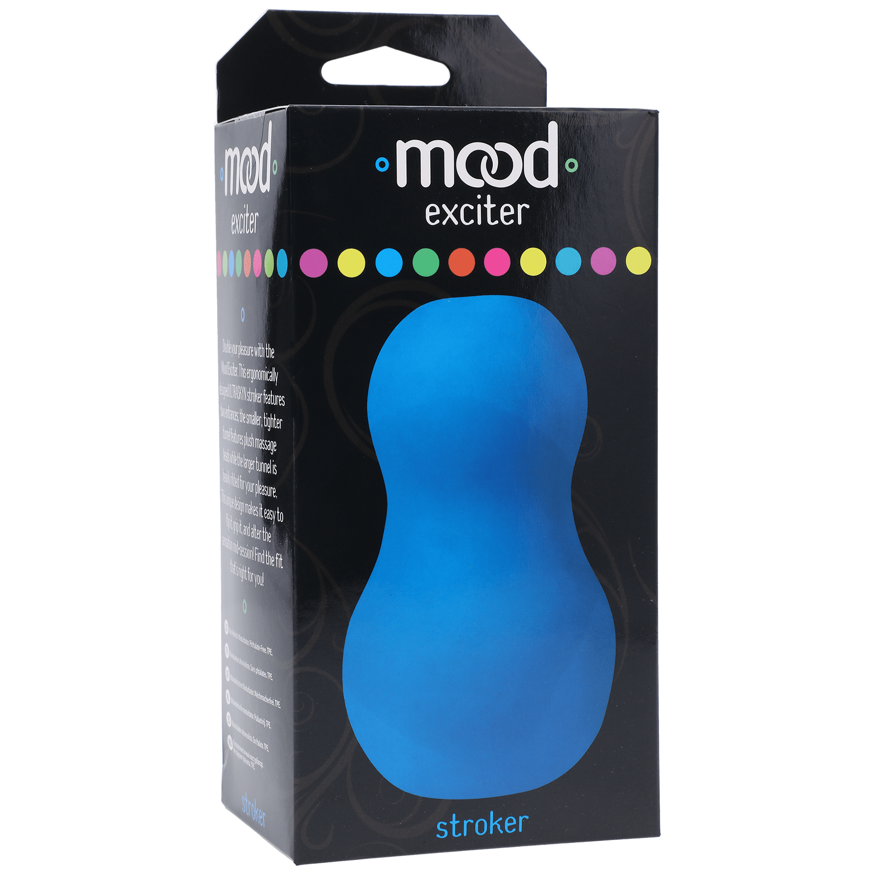 Doc Johnson Ergonomic Ultraskyn Mood Stroker with Dual Entrance Exciter
