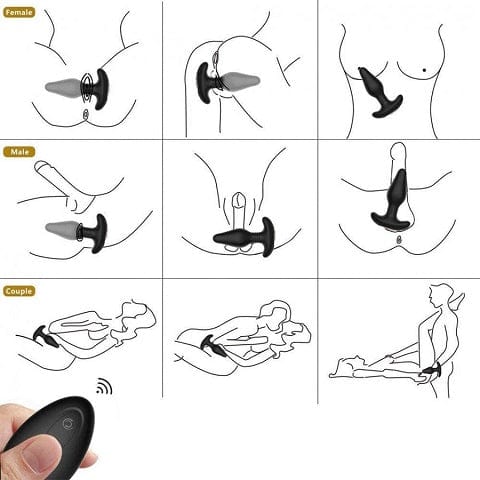 Tracy's Dog Large-Sized Anal Plug Vibrator for Hands-Free Pleasure