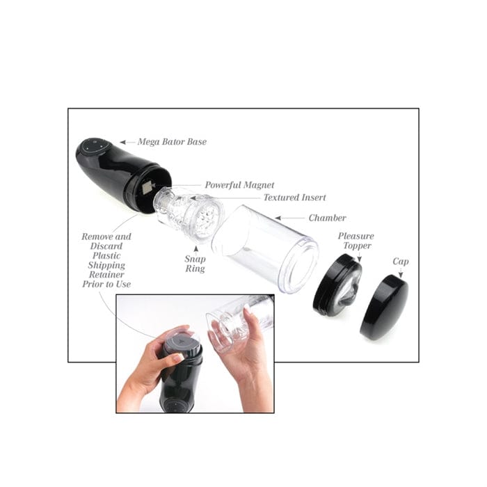 Pipedream Products Advanced USB-Rechargeable Hands-Free Mega-Bator Pussy
