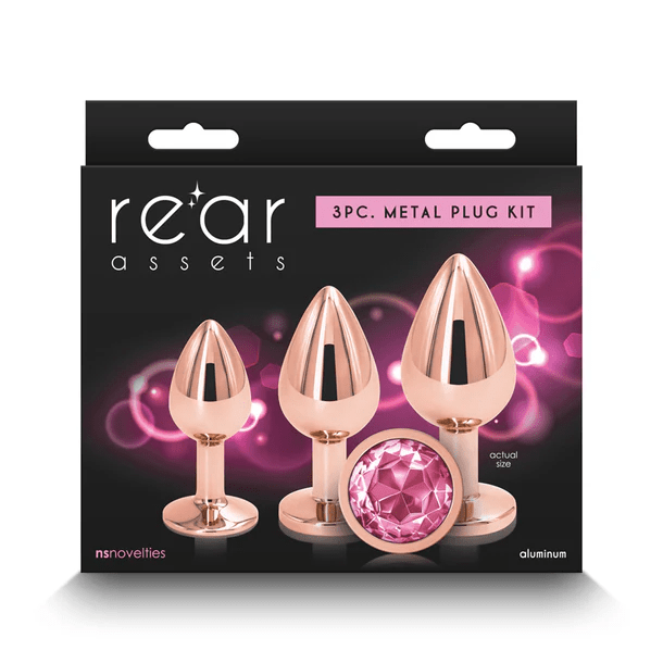 NS Novelties Rose Gold Rear Assets Luxury Anal Training Kit