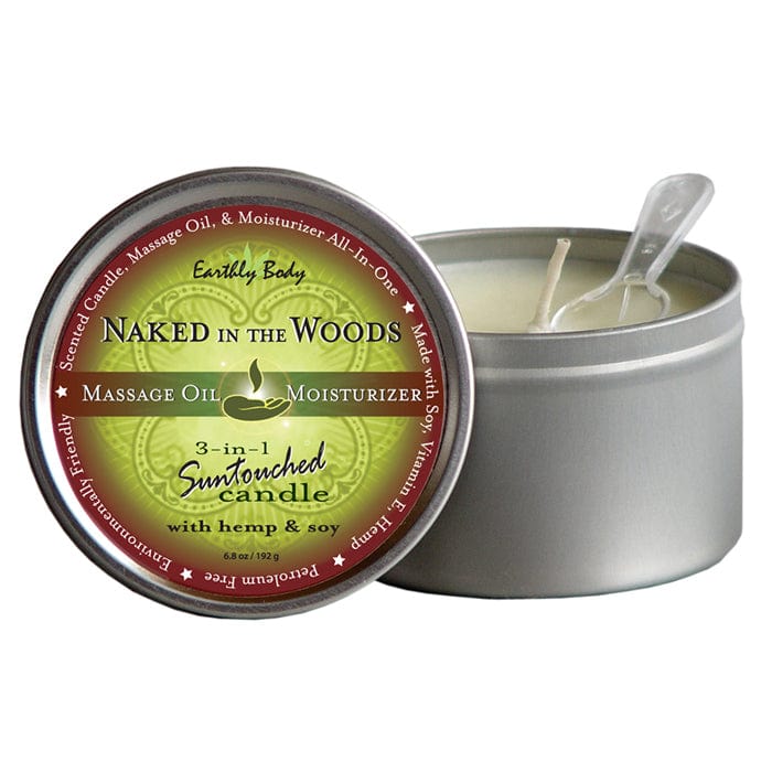 Earthly Body All - in - One Suntouched Massage Candle Crafted with Hemp and Natural Soy Wax