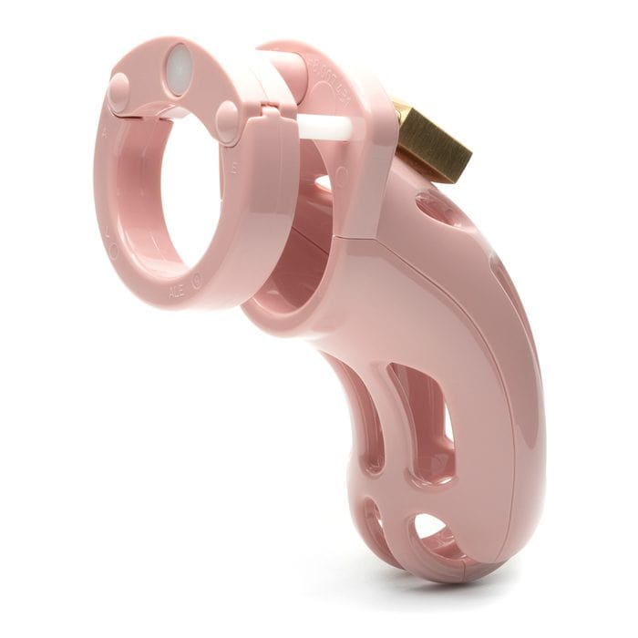 Pink CB-X Curve 3 3/4 Cock Cage Chastity Kit for Comfort & Security