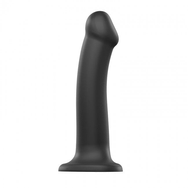 Black Bendable Dual - Density Strap - On Dildo for Ultimate Pleasure
