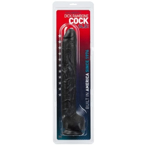 Doc Johnson's Black Realistic Dick Rambone Adult Dildo for Ultimate Pleasure