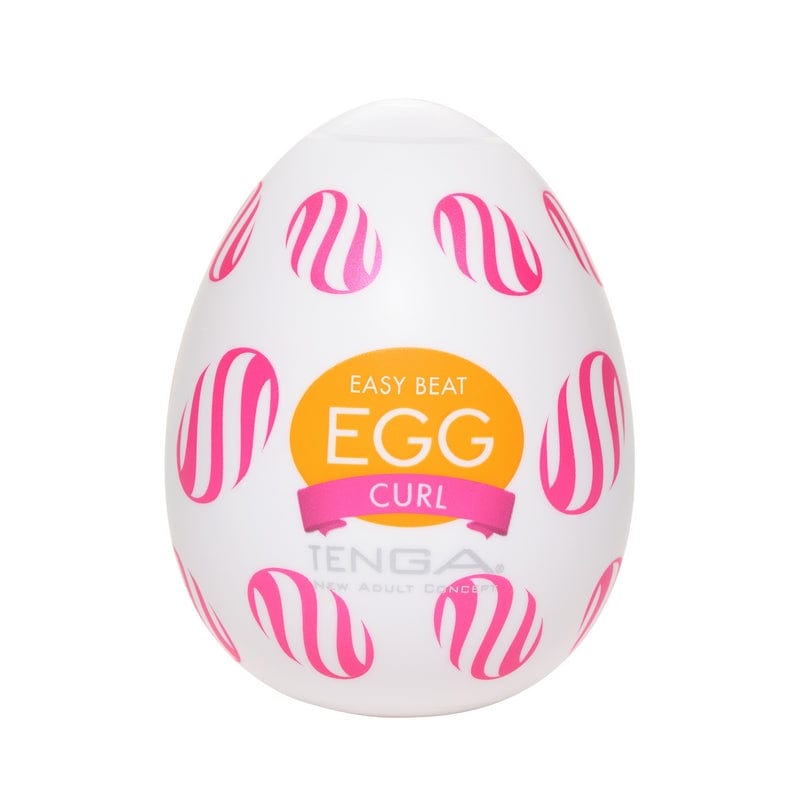 Tenga Egg Wonder Curl: A Curved, Super - Stretch Single - Use Masturbator