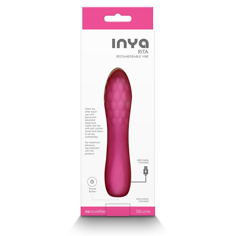 NS Novelties Inya Rita Compact Rechargeable Silicone Vibe with 10 Settings