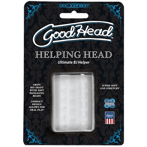 Doc Johnson GoodHead Helping Head - A Revolutionary Handheld 2-Inch Mini Stroker for Enhanced Pleasure