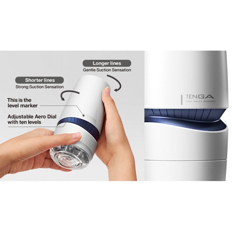 Tenga Male Masturbator - Aero Cobalt Ring with Advanced Suction Technology