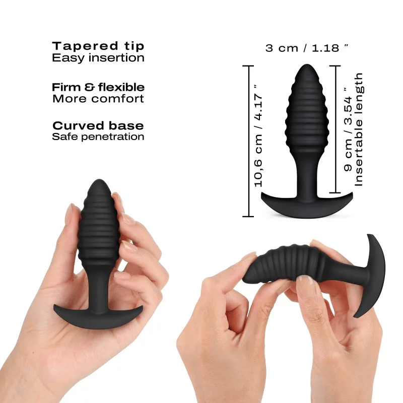 Dorcel Brand Silicone Anal Plug with Spiral Design for Enhanced Sensation