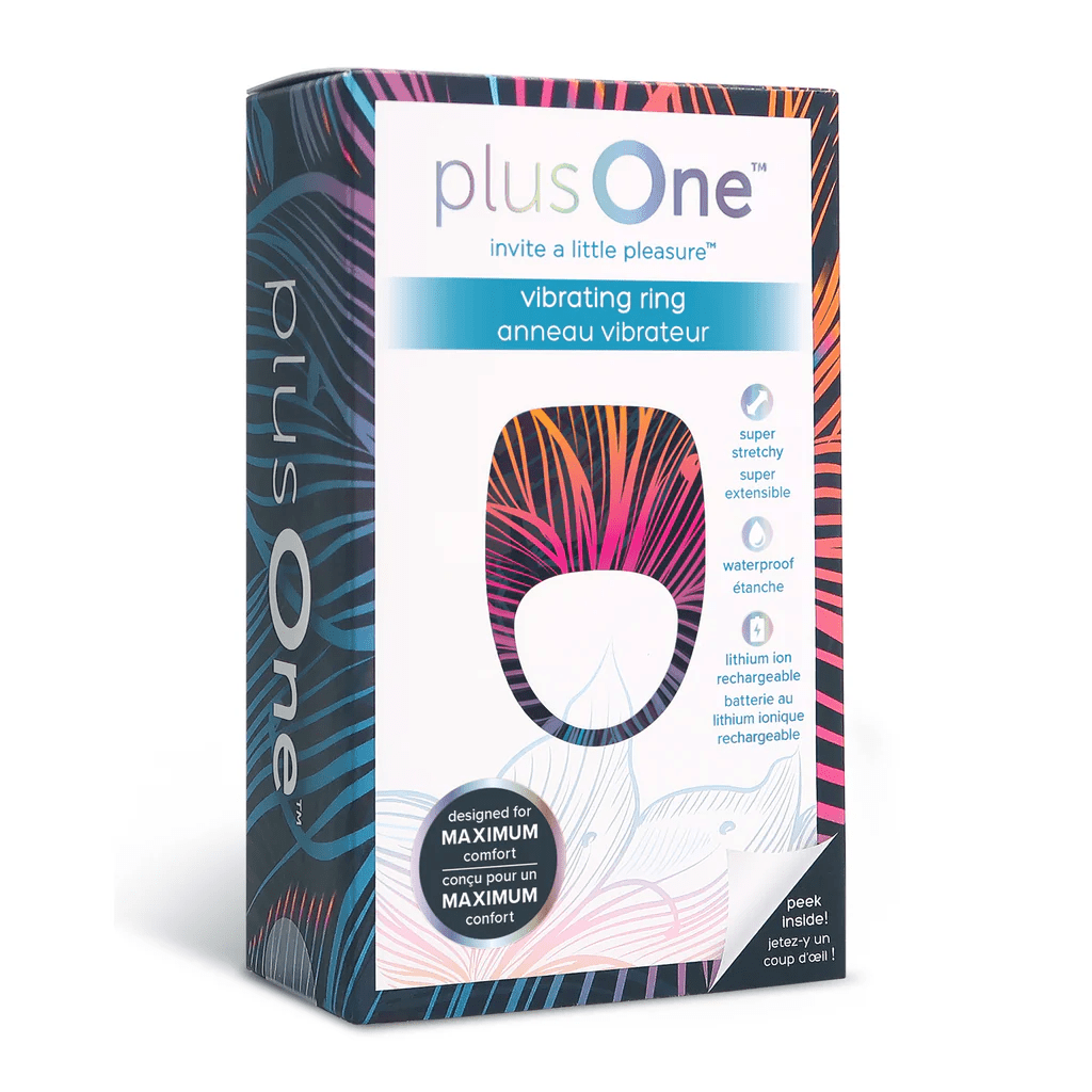PlusOne Ultra-Powerful 5-Mode Vibrating Silicone Ring for Enhanced Intimacy