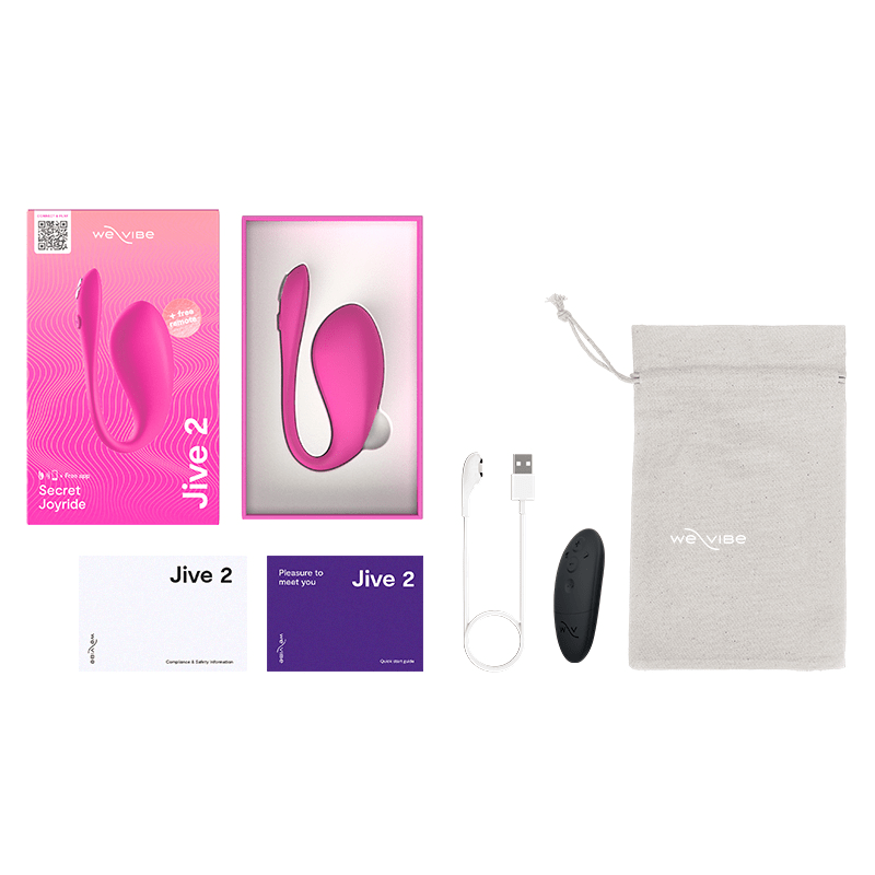 We-Vibe Jive 2 - A Premium Wearable G-spot and Clitoral Stimulating Vibrator for Enhanced Intimacy