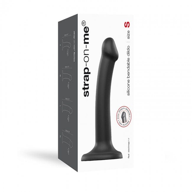 Black Bendable Dual - Density Strap - On Dildo for Ultimate Pleasure