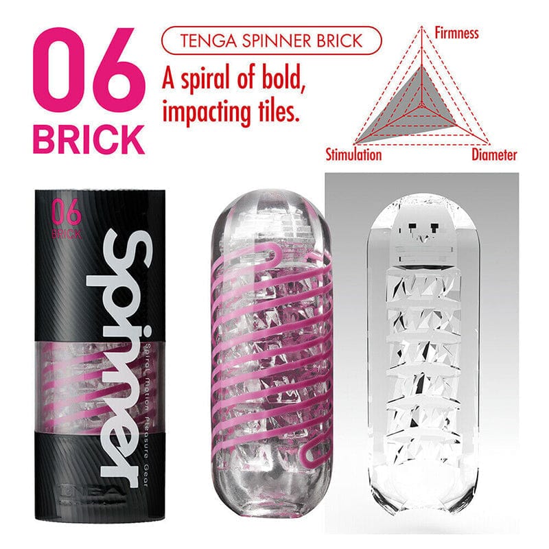 Tenga Male Spinner Brick Style Masturbation Toy