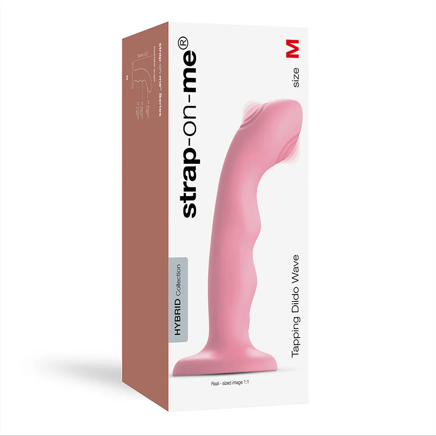 Innovative Double - Tap Vibrating Wave - Shaped Strap - On Dildo