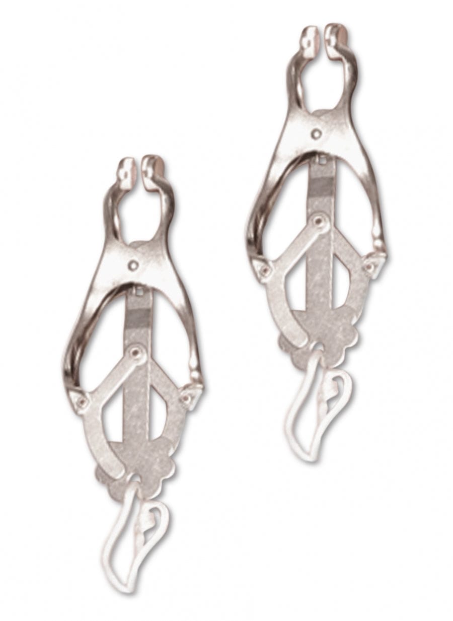 Pipedream Products Fetish Fantasy Style Japanese Metal Butterfly Nipple Clover Clamps for Intense Pleasure