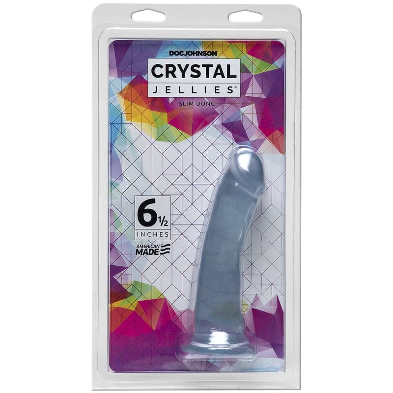Doc Johnson's Exquisite Crystal Jellies Slim Style 6.5 - Inch Dildo for Adult Pleasure