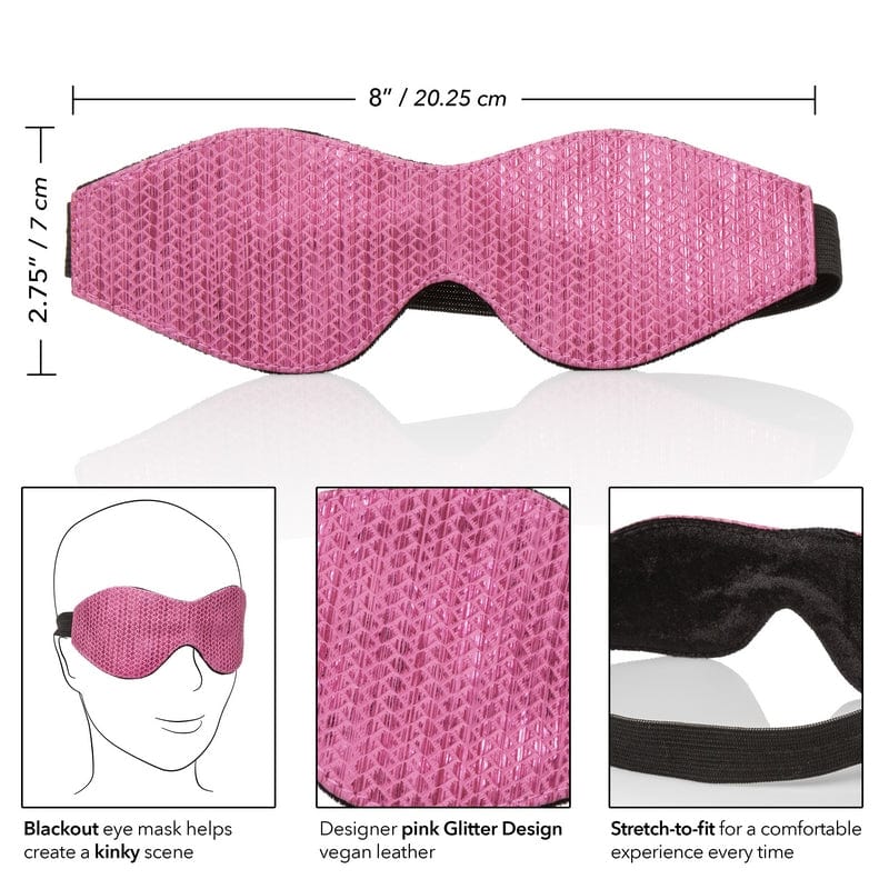 Calexotics Glittery Pink Stretchable Eye Mask for Sensory Play & Rest