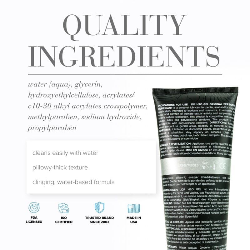 System JO Men's Premium H2O Gel for Extended Pleasure