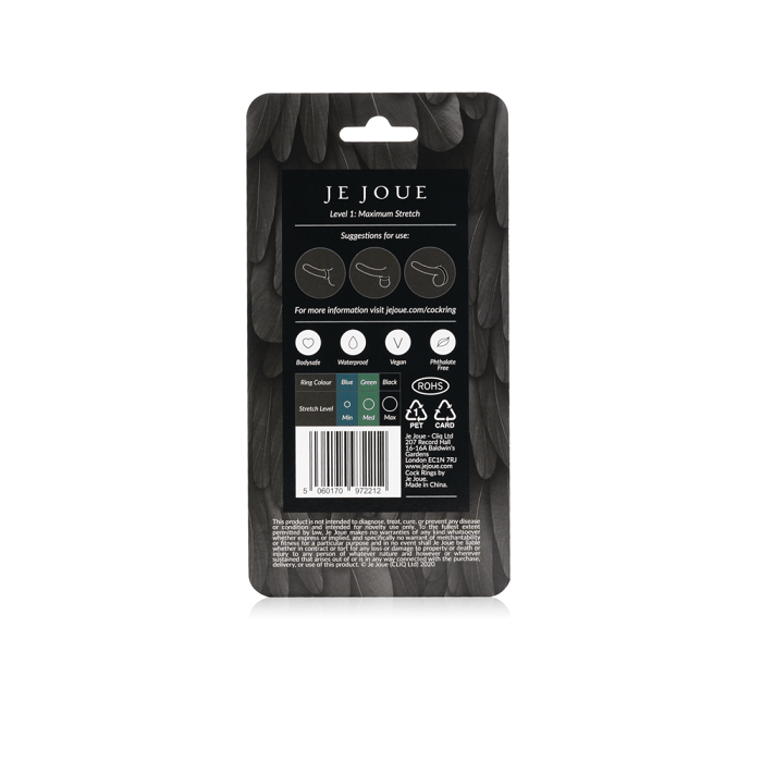 Je Joue Ultra-Flexible Maximum Stretch Silicone Cock Ring for Prolonged Intimacy Pleasure