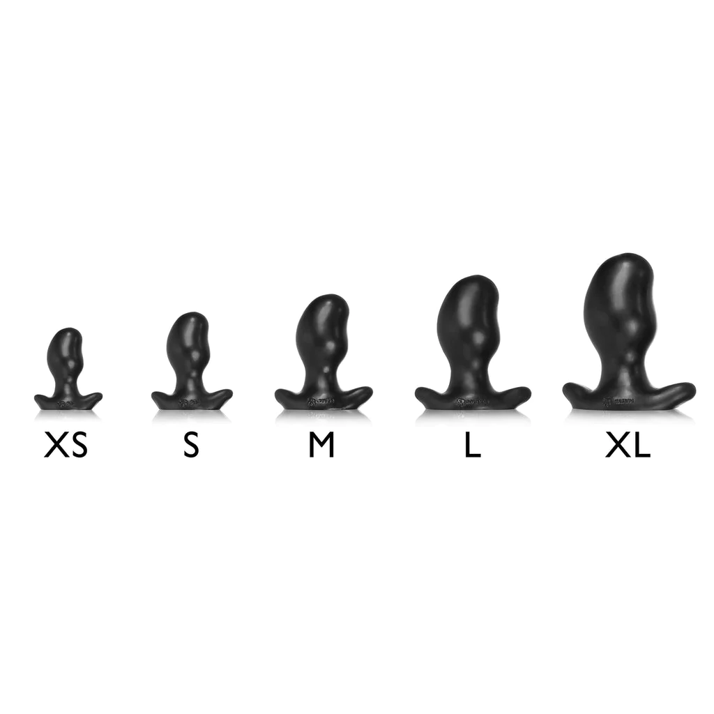 OxBalls Ergonomic Blue Swirl Silicone Butt Plug for Ultimate Comfort