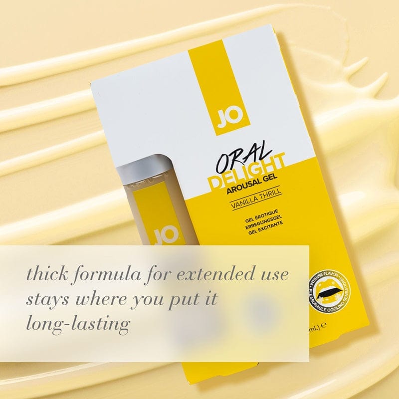 System JO Vanilla Flavored Oral Arousal Gel for Intense Pleasure