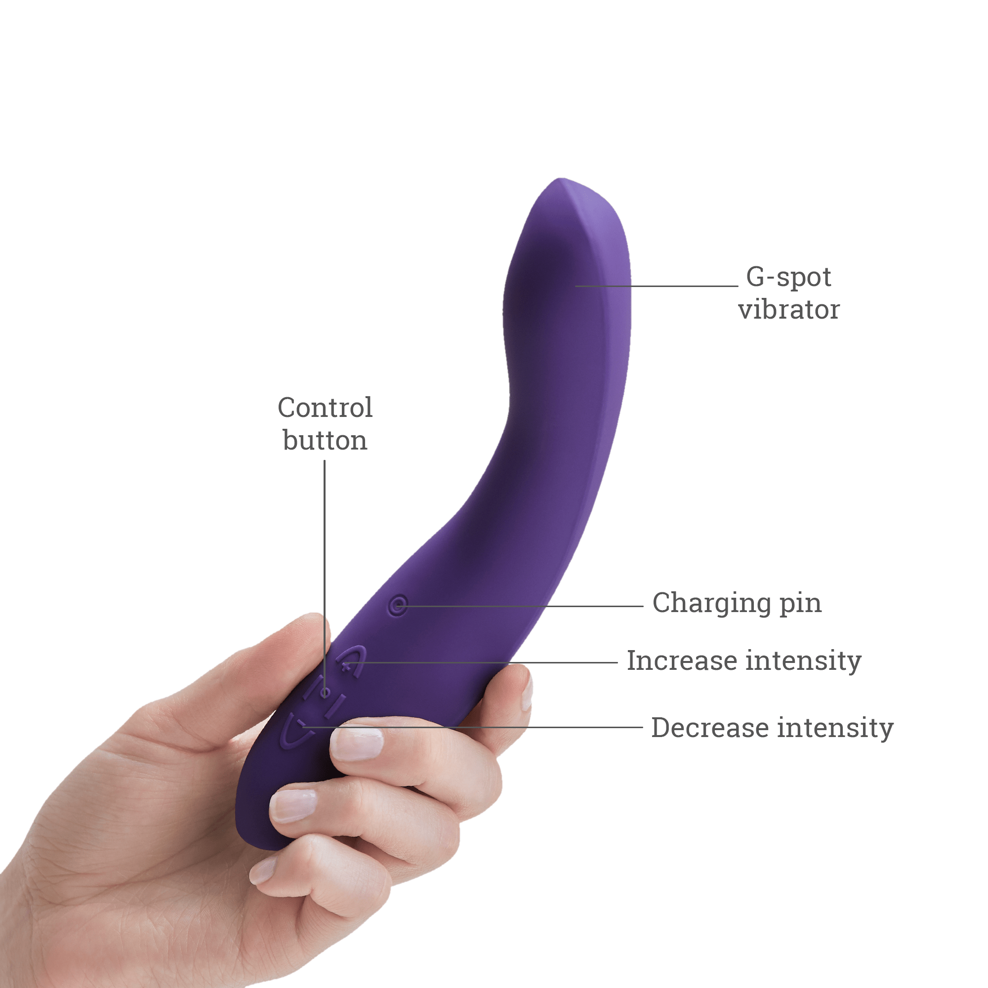 We-Vibe Rave Purple G-Spot Vibrator with 10 Vibration Modes and App Control