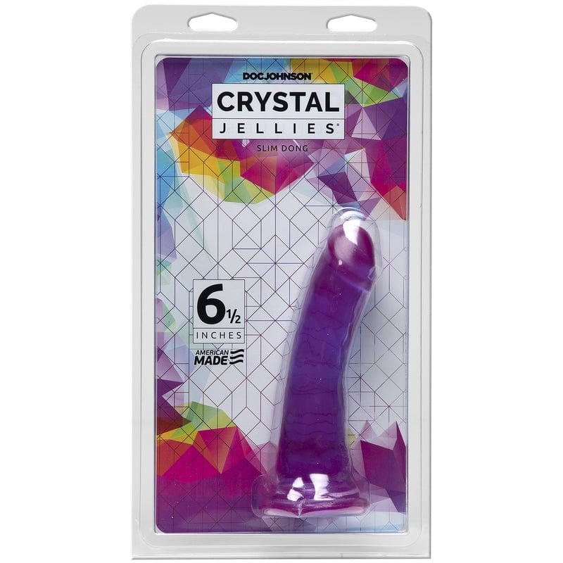 Doc Johnson's Exquisite Crystal Jellies Slim Style 6.5 - Inch Dildo for Adult Pleasure