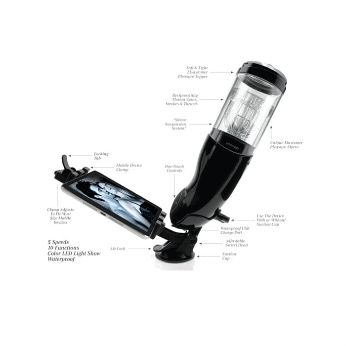Pipedream Products Advanced USB-Rechargeable Hands-Free Mega-Bator Pussy