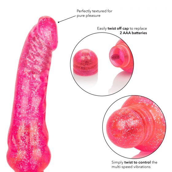 Calexotics Sparkling Glittery Male Jack-style Vibrator for Enhanced Pleasure